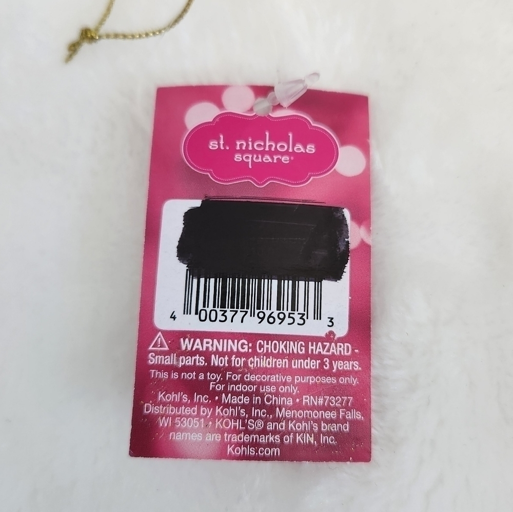 St Nicholas Square Festive Fun Glass Glitter Lipstick Christmas Holiday Ornament - Picture 12 of 12